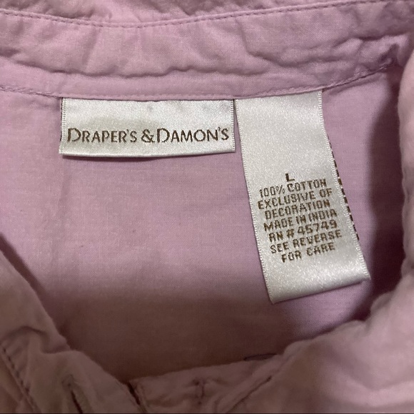 Draper’s & Damon’s embroidered long sleeve western style button down shirt - Picture 8 of 8